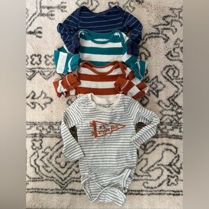 Bundle of Carter's Striped Bodysuits